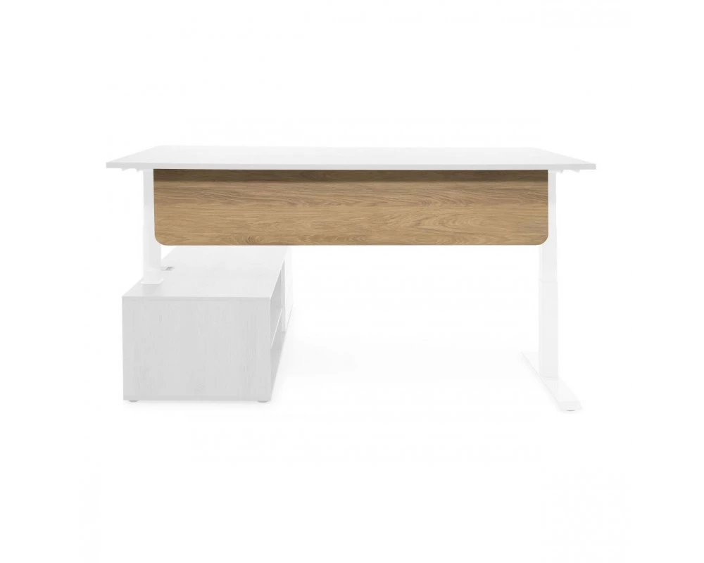 Передняя панель закругл. 160x35 Skid Гикори/Белый