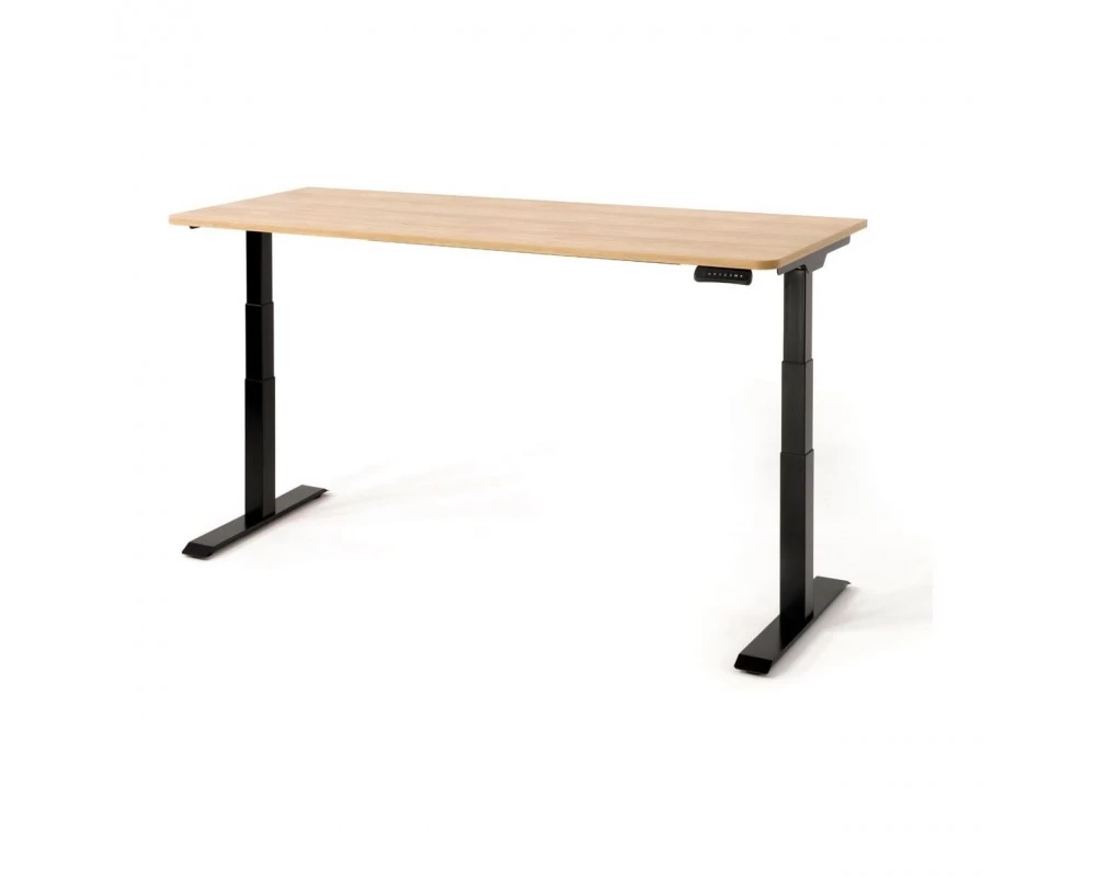 Стол письменный 160x75x65-130 Skid Гикори/Черный