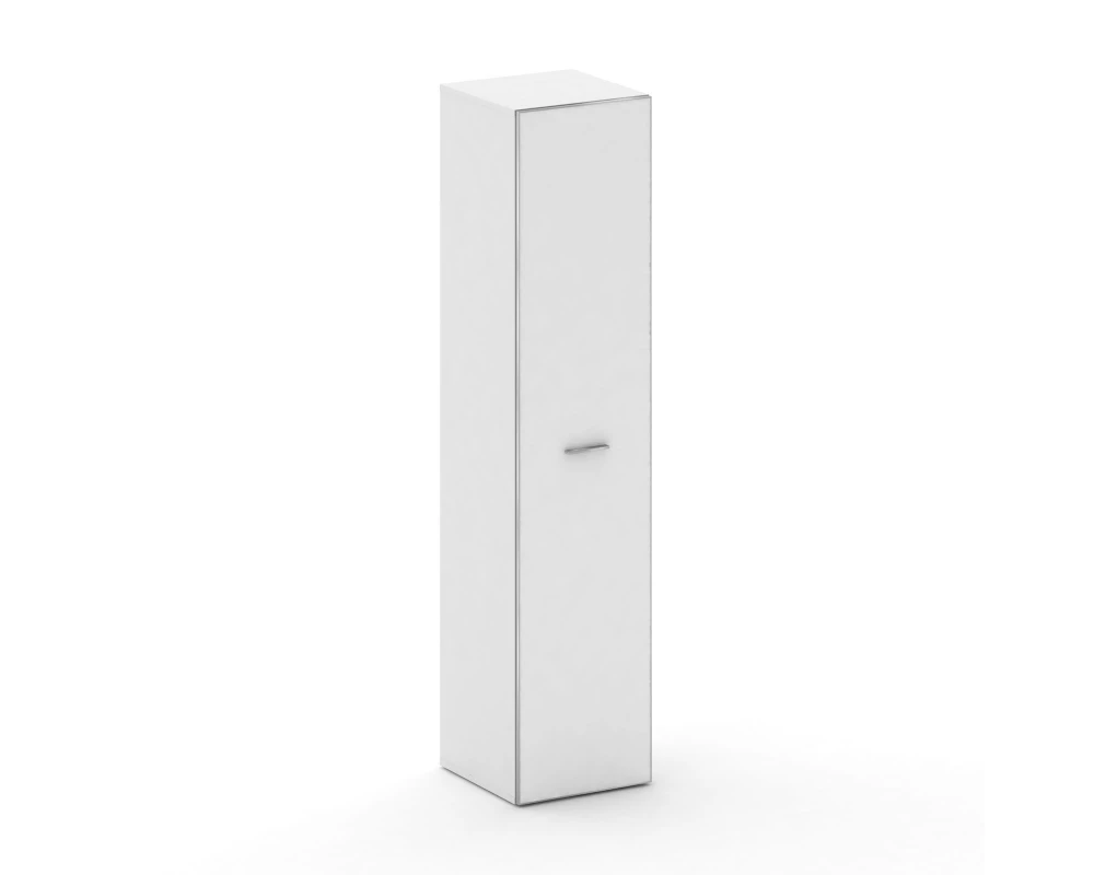 Шкаф узкий высокий универсальный стекл. дверь 450x460x2000 Fresco