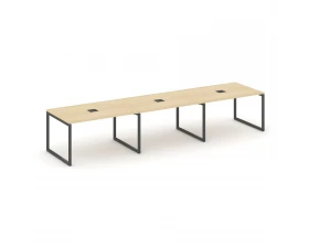 Стол переговорный на О-образном каркасе 40 мм с лючком 4410x980x750 Style Project images