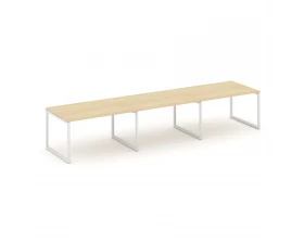 Стол переговорный на О-образном каркасе 40 мм с лючком 4410x980x750 Style Project images