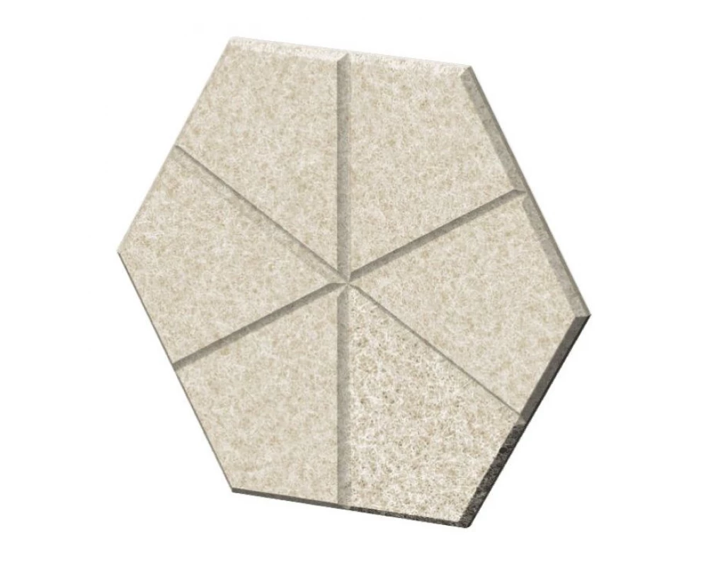 Настенная плитка шестигранная симитацией швов 46х40х1,2 Forest Office Лебединый пух